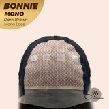 [PRE-ORDER] JBEXTENSION BONNIE MONO Full Monofilament Handmade Full Lace Full Hand Tied Wig 12 Inches Dark Brown Mono Lace Handmade Futura Fiber Glueless Wig BONNIE MONO DARK BROWN【BENDY EAR TABS】