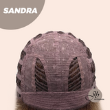 JBEXTENSION 17 Inches Peach Blonde Curly Women Fashion Full Machine Wig SANDRA【PLUS PERMATEASE】【BENDY EAR TABS】