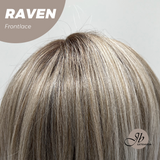 JBEXTENSION 12 Inches Ash Grey Pre-Cut Side Part Frontlace Glueless Black Sapphire Wig RAVEN- BLACK SAPPHIRE【BENDY EAR TABS】