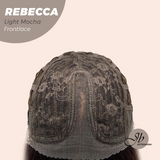 JBEXTENSION 20 Inches Long Light Mocha Women Pre-Cut Frontlace Glueless Wig REBECCA LIGHT MOCHA