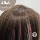 [PRE-ORDER] JBEXTENSION 20 Inches Scalpiana Camel Pink Wolf Cut 3.5X4 Hard Silky Top Natural Scalp Effect Wig With Bangs LILA CAMEL PINK