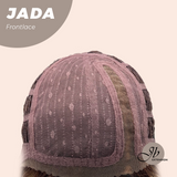 JBEXTENSION 18 Inches Deep Curly Blonde Pre-Cut Side Part Frontlace Glueless Black Sapphire Wig JADA