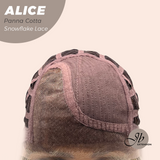 JBEXTENSION 12 Inches Panna Cotta Pre-Cut Side Part Snowflake Lace Frontlace Glueless Wig ALICE PANNA COTTA