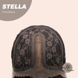 JBEXTENSION 16 Inches Apricot Curly Women Pre-Cut Frontlace Glueless Wig STELLA