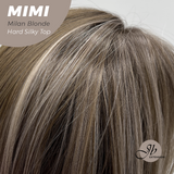 JBEXTENSION 16 Inches Scalpiana 3.5X4 Hard Silky Top Natural Scalp Effect Milan Blonde Body Wave Wig with Bangs Wig MIMI SILK TOP - MILAN BLONDE