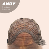 JBEXTENSION 27 Inches Long Straight Bronze Pre-Cut Free Part Frontlace Glueless Wig ANDY