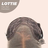 JBEXTENSION 28 Inches Mix Brown Long Wave Fiber X, Tangle Less Pre-Cut Free Part Frontlace Glueless Wig LOTTIE【FIBER X】