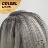 JBEXTENSION GRISEL MONO Monofilament Handmade Wig 6X5 Full Monofilament Hand Tied Top Wig 13 Inches Platinum Blonde Mono Lace Wig With Anti-slip Silicone Strips Glueless Wig GRISEL MONO【BENDY EAR TABS】