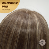 JBEXTENSION 14inch|18inch Clip-In Snowflake Lace Hair Topper Monofilament with Anti-slip Silicone Strips – Crown & Hairline Coverage WHISPER PRO