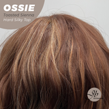 [PRE-ORDER] JBEXTENSION 22 Inches Scalpiana Long Wave Toasted Sienna 3.5X4 Hard Silky Top Natural Scalp Effect Wig with Bangs OSSIE