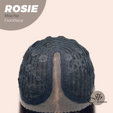 JBEXTENSION 16 Inches Mocha Curly Women Pre-Cut Frontlace Glueless Wig with Bangs ROSIE MOCHA