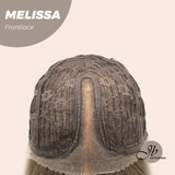 JBEXTENSION Peluca de encaje frontal para mujer de longitud media marrón de 22 pulgadas ROBY 150% de densidad