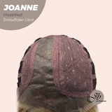 JBEXTENSION 11 Inches Hazelnut Pre-Cut Side Part Snowflake Lace Frontlace Glueless Wig JOANNE HAZELNUT【BENDY EAR TABS】
