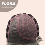 JBEXTENSION 13 Inches Mix Blonde Pre-Cut Side Part Snowflake Lace Frontlace Glueless Wig FLORA【BENDY EAR TABS】