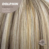 JBEXTENSION 12 Inches Bob Cut Mix Color With Blonde Brown Highlight Free Part Pre-Cut Frontlace Wig DOLPHIN CAPPUCCINO