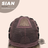 JBEXTENSION 16 Inches Blonde Wave Top Snowflake Lace Glueless Wig SIAN BLONDE【PERMATEASE】【BENDY EAR TABS】