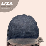 JBEXTENSION 19 Inches Deep Curly Pine Cones Pre-Cut Snowflake Lace Frontlace Glueless Wig LIZA SNOWFLAKE PINE CONES【PERMATEASE】【BENDY EAR TABS】