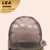 JBEXTENSION LEA MONO Full Monofilament Handmade Full Lace Full Hand Tied Wig 14 Inches Honey Blonde Mono Lace Handmade Futura Fiber Wig with Anti-slip Silicone Strips Glueless Wig LEA MONO HONEY BLONDE【BENDY EAR TABS】