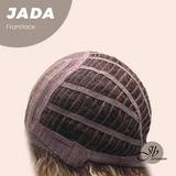 JBEXTENSION 18 Inches Deep Curly Blonde Pre-Cut Side Part Frontlace Glueless Black Sapphire Wig JADA