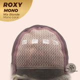 JBEXTENSION ROXY MONO Full Monofilament Handmade Full Lace Full Hand Tied Wig 19 Inches Mix Blonde Mono Lace Handmade Futura Fiber Wig with Anti-slip Silicone Strips Glueless Wig ROXY MONO - MIX BLONDE【BENDY EAR TABS】