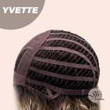 JBEXTENSION 14 Inches Extra Curly Blonde with Brown Highlight Wig Women Fashion Full Machine Wig YVETTE【PERMATEASE】