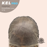 [PRE-ORDER] JBEXTENSION 22 Inches Hazelnut Blonde Highlight Pre-Cut 13X6 Free Part Snowflake Lace Frontlace Glueless Wig KEL PRO - HAZELNUT【BENDY EAR TABS】