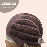 [PRE-ORDER] JBEXTENSION 16 Inches Blonde Curly Pre-Cut Side Part Snowflake Lace Frontlace Glueless Wig JESSICA【BENDY EAR TABS】