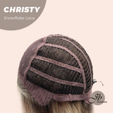 JBEXTENSION 11 Inches Mix Blonde Pre-Cut Side Part Snowflake Lace Frontlace Glueless Wig CHRISTY SNOWFLAKE【BENDY EAR TABS】