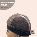 JBEXTENSION Peluca con diadema marrón de 22 pulgadas con reflejos JENNA