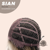 JBEXTENSION 16 Inches Blonde Wave Top Snowflake Lace Glueless Wig SIAN BLONDE【PERMATEASE】【BENDY EAR TABS】