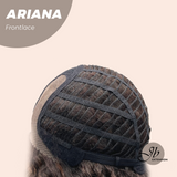 JBEXTENSION 16 Inches Deep Curly Dark Brown Pre-Cut Side Part Frontlace Glueless Black Sapphire Wig ARIANA【BENDY EAR TABS】