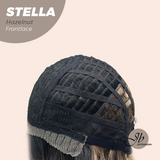 JBEXTENSION Peluca de encaje frontal para mujer de longitud media marrón de 22 pulgadas ROBY 150% de densidad