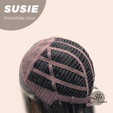 JBEXTENSION Peluca marrón recta de 22 pulgadas con flequillo ELENA B BROWN