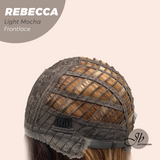 JBEXTENSION 20 Inches Long Light Mocha Women Pre-Cut Frontlace Glueless Wig REBECCA LIGHT MOCHA