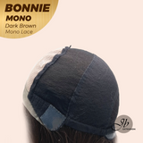 [PRE-ORDER] JBEXTENSION BONNIE MONO Full Monofilament Handmade Full Lace Full Hand Tied Wig 12 Inches Dark Brown Mono Lace Handmade Futura Fiber Glueless Wig BONNIE MONO DARK BROWN【BENDY EAR TABS】
