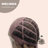 JBEXTENSION 10 Inches Mix Blonde Curly Pre-Cut T Part Snowflake Lace Frontlace Glueless Wig  MELINDA SNOWFLAKE【BENDY EAR TABS】