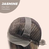 JBEXTENSION 24 Inches Mix Blonde Fiber X, Tangle Less Pre-Cut Free Part Frontlace Glueless Wig JASMINE【FIBER X】