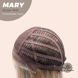 JBEXTENSION 14 Inches Butter Milk Pre-Cut Side Part Snowflake Lace Frontlace Glueless Wig MARY BUTTER MILK【BENDY EAR TABS】