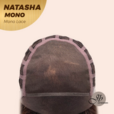 JBEXTENSION NATASHA MONO Monofilament Handmade Wig 6X5 Full Monofilament Hand Tied Top Wig 12 Inches Honey Blonde Mono Lace Wig Glueless Wig NATASHA MONO【BENDY EAR TABS】
