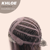 [PRE-ORDER] JBEXTENSION 12 Inches Bob Cut Camel Pink Pre-Cut Snowflake Lace Frontlace Glueless Wig KHLOE CAMEL PINK【PERMATEASE】【BENDY EAR TABS】- M/L