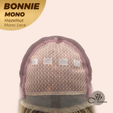 [PRE-ORDER] JBEXTENSION BONNIE MONO Full Monofilament Handmade Full Lace Full Hand Tied Wig 12 Inches Hazelnut Mono Lace Handmade Futura Fiber Glueless Wig BONNIE MONO HAZELNUT【BENDY EAR TABS】