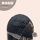 JBEXTENSION 16 Inches Hazelnut Curly Women Pre-Cut Frontlace Glueless Wig with Bangs ROSIE HAZELNUT