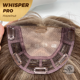 JBEXTENSION 14inch|18inch Clip-In Snowflake Lace Hair Topper Monofilament with Anti-slip Silicone Strips – Crown & Hairline Coverage WHISPER PRO