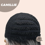JBEXTENSION 14 Inches Grey Silver with Dark Root Women Fashion Full Machine Wig CAMILLIE【PERMATEASE】
