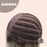 JBEXTENSION 18 Inches Ash Grey Wig with Bangs Women Fashion Full Machine Wig ANDREA【PERMATEASE】