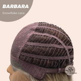 JBEXTENSION 12 Inches Blonde Curly Pre-Cut Side Part Snowflake Lace Frontlace Glueless Wig BARBARA【BENDY EAR TABS】
