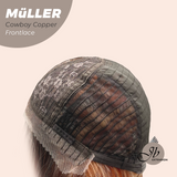 JBEXTENSION Peluca de encaje frontal para mujer de longitud media marrón de 22 pulgadas ROBY 150% de densidad