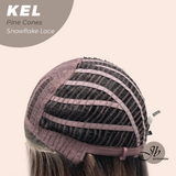 JBEXTENSION 22 Inches Pine Cones Pre-Cut Snowflake Lace Frontlace Glueless Wig KEL PINE CONES【PERMATEASE】【BENDY EAR TABS】