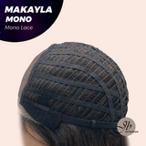 JBEXTENSION MAKAYLA MONO Monofilament Handmade Wig 6X5 Full Monofilament Hand Tied Top Wig 23 Inches Long Black Straight Mono Lace Handmade Futura Fiber Glueless Black Sapphire Wig MAKAYLA MONO【BENDY EAR TABS】