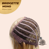 JBEXTENSION BRIDGETTE MONO Monofilament Handmade Wig 6X5 Full Monofilament Hand Tied Top Wig 16 Inches Curly Honey Blonde Mono Lace Wig with Anti-slip Silicone Strips Glueless Wig BRIDGETTE MONO【BENDY EAR TABS】